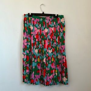 Brand NWT J. Crew Pleated Midi Skirt Size 10